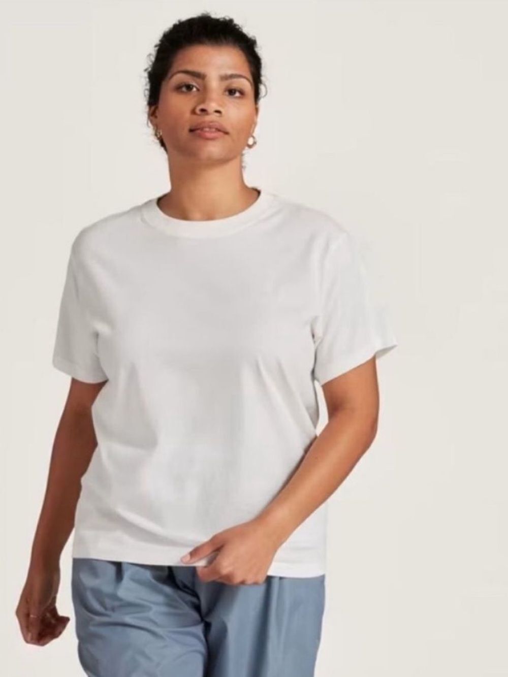 NWT Allbirds Women's Organic Cotton Tee White Blizzard Size M